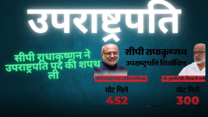 सीपी राधाकृष्णन ने उपराष्ट्रपति पद की शपथ ली