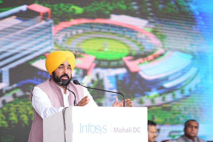 इन्फोसिस मोहाली में 2700 युवाओं को सीधे रोजगार और हजारों को अप्रत्यक्ष रूप से रोजगार देगी: भगवंत सिंह मान